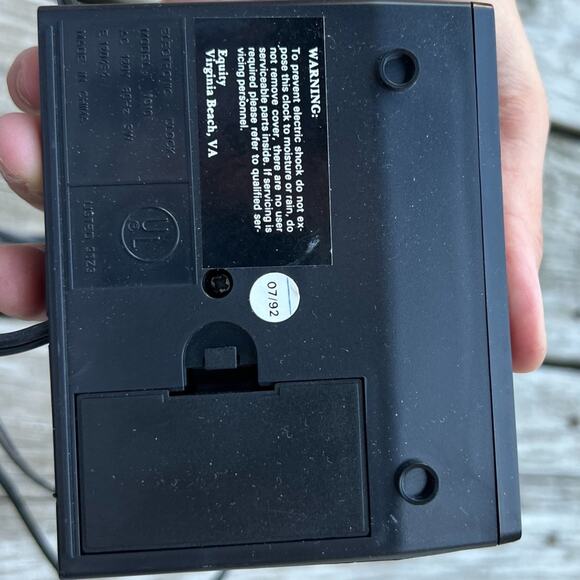 Vintage Equity Digital Alarm Clock - Red LED Display - Retro 70s/80s Electronics - Picture 4 of 7